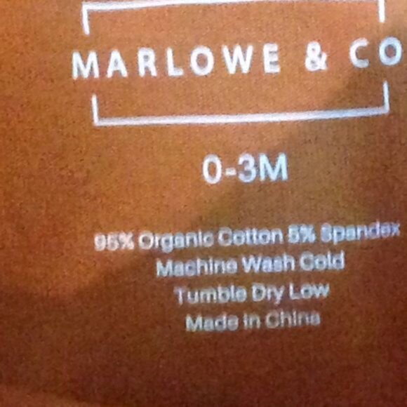 Marlowe & Co. Organic Cotton Knotted Gown 0-3 Months - Picture 4 of 5